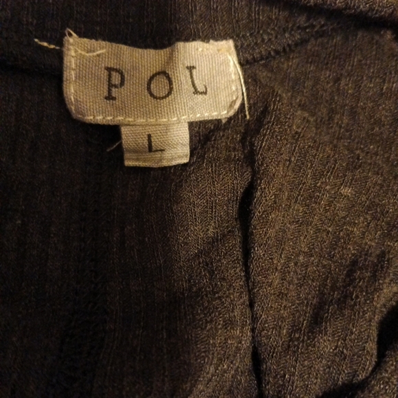 Pol Woman's NWOT Cutout Tank Top Size Large Black - Picture 3 of 3